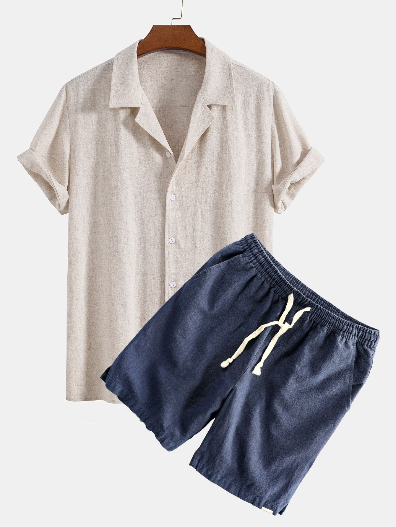 Linen Luxe Cuban Shirt & Drawstring Shorts