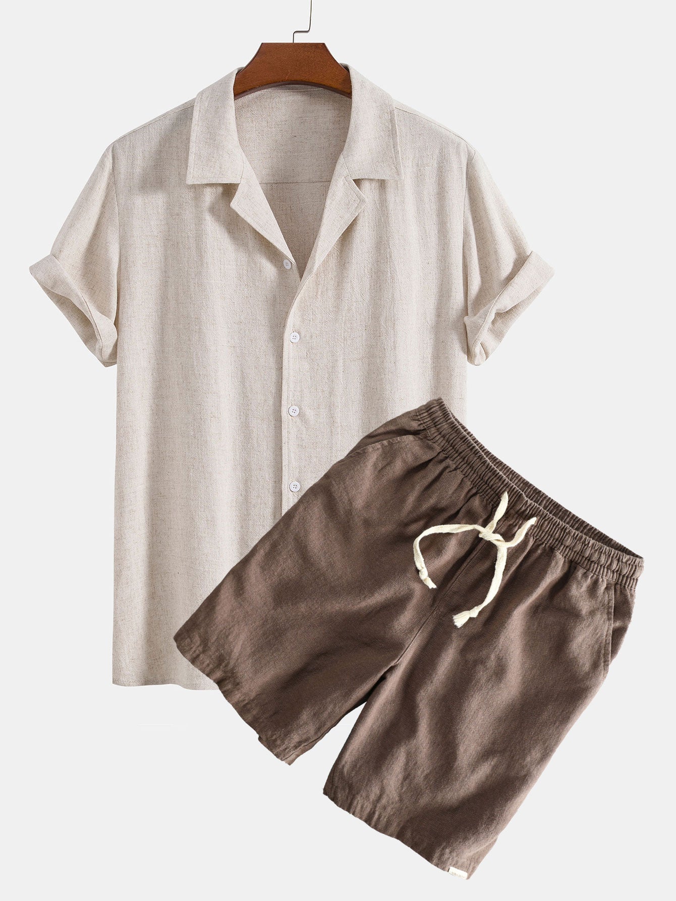 Linen Luxe Cuban Shirt & Drawstring Shorts