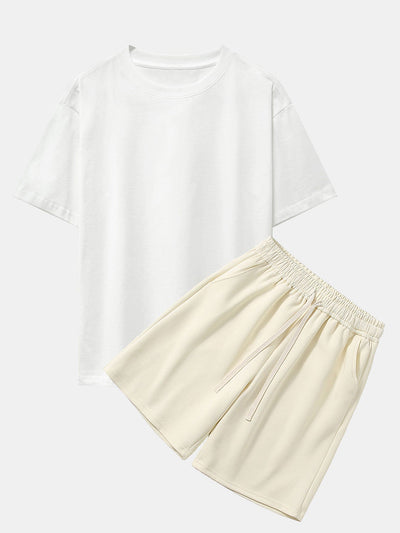 Casual Comfort Oversized T-Shirt & Jersey Shorts