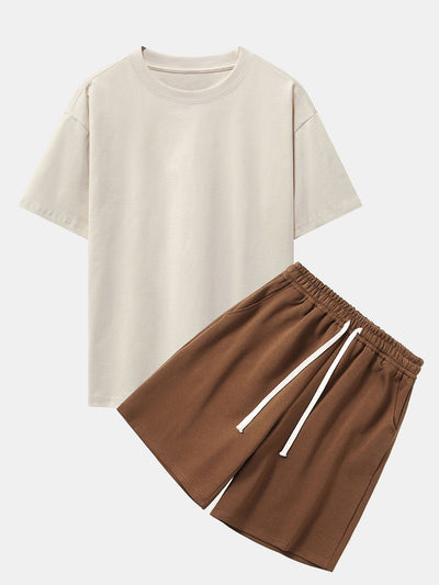 Casual Comfort Oversized T-Shirt & Jersey Shorts