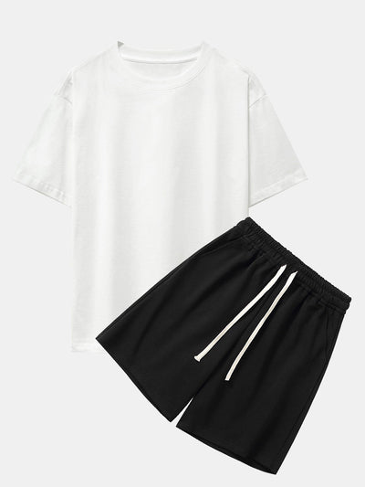 Casual Comfort Oversized T-Shirt & Jersey Shorts