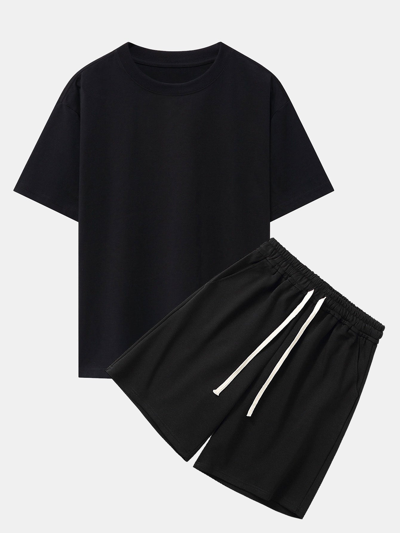 Casual Comfort Oversized T-Shirt & Jersey Shorts