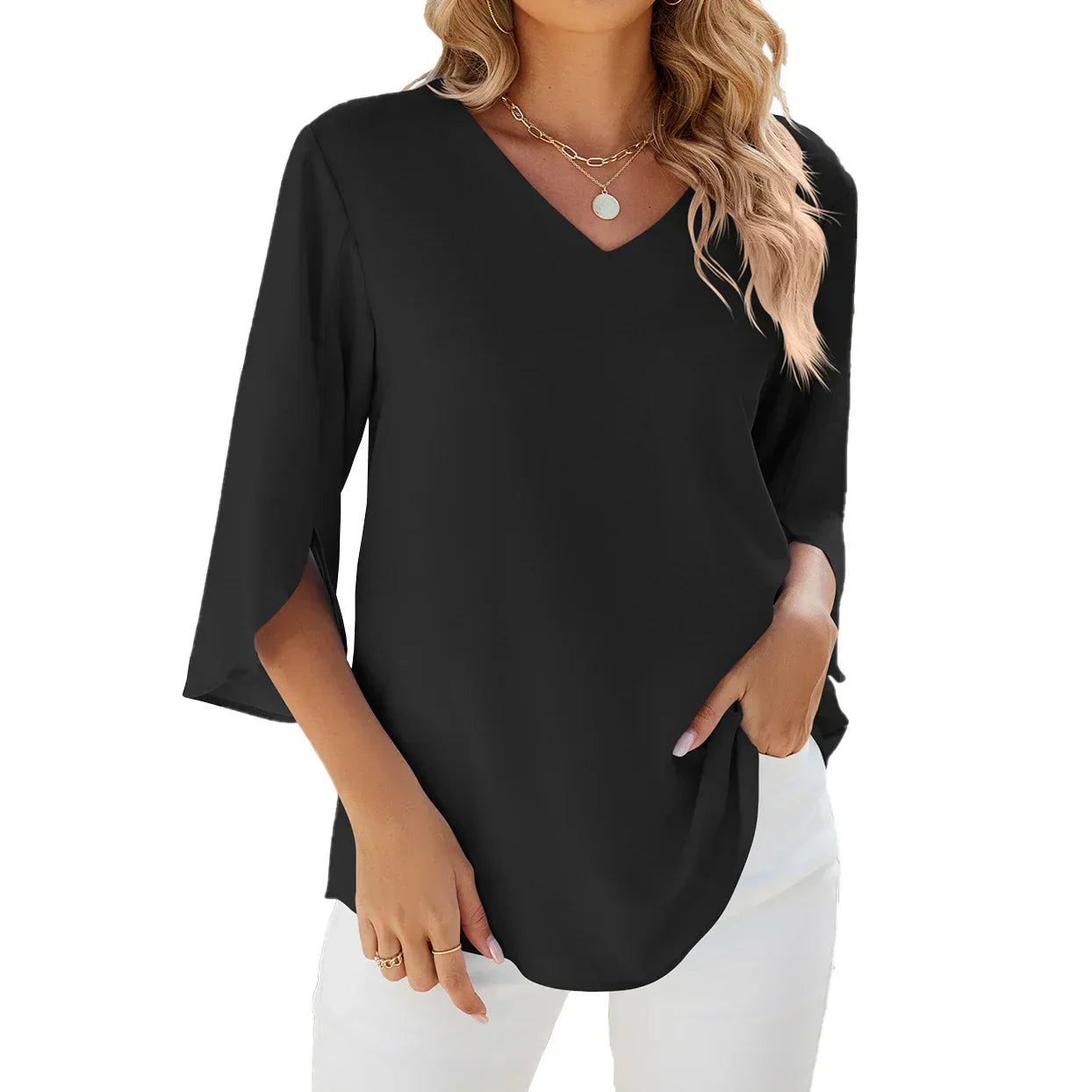 Eliana™ - Petal Sleeve Blouse