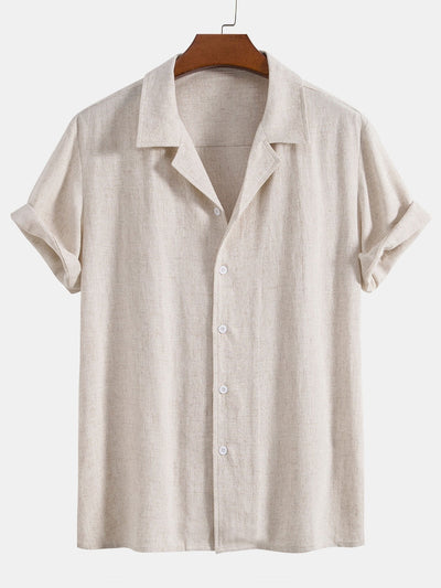 Linen Luxe Cuban Shirt & Drawstring Shorts